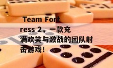  Team Fortress 2，一款充满欢笑与激战的团队射击游戏！